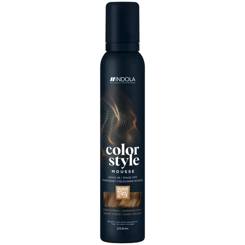 Indola Color Style Mousse 200ml Dark Blonde Nur Für Kurze Zeit