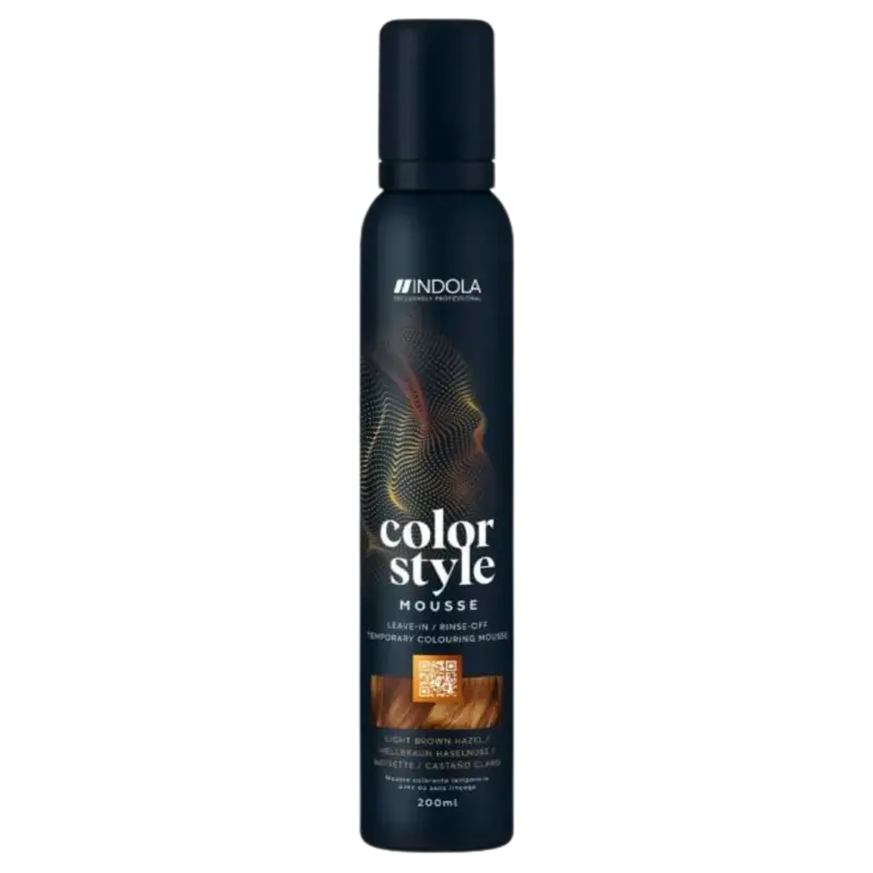 Indola Color Style Mousse 200ml Light Brown Hazel Schnäppchen