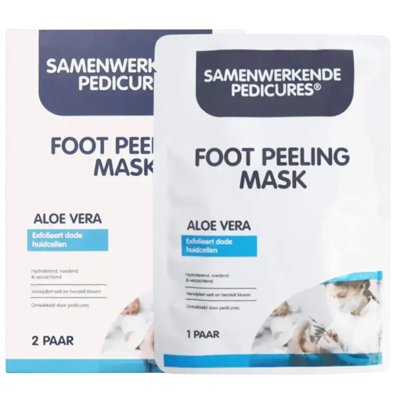 Sale Samenwerkende Pedicures Foot Peeling Mask Aloe Vera 2st