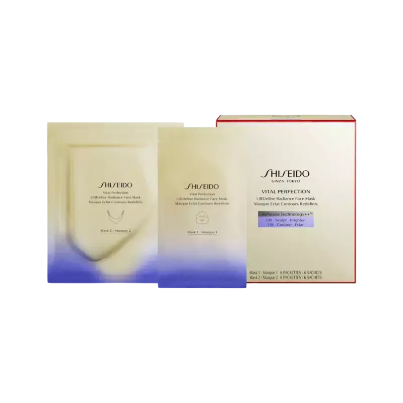 Shiseido Vital Perfection LiftDefine Radiance Face Mask 6 sheets Markenware