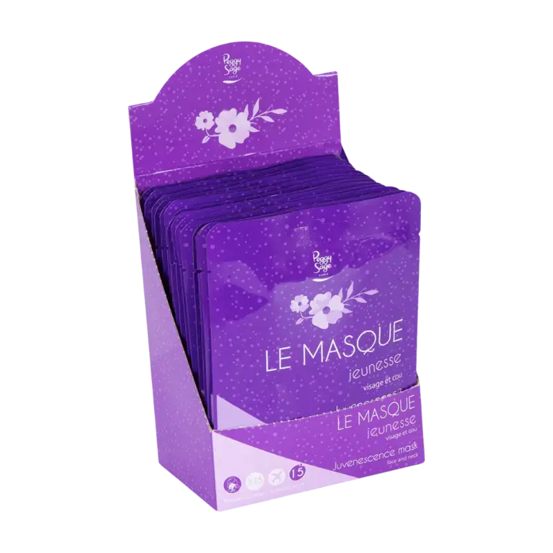 Peggy Sage Face And Neck Youth Mask 15pcs Markenprodukt