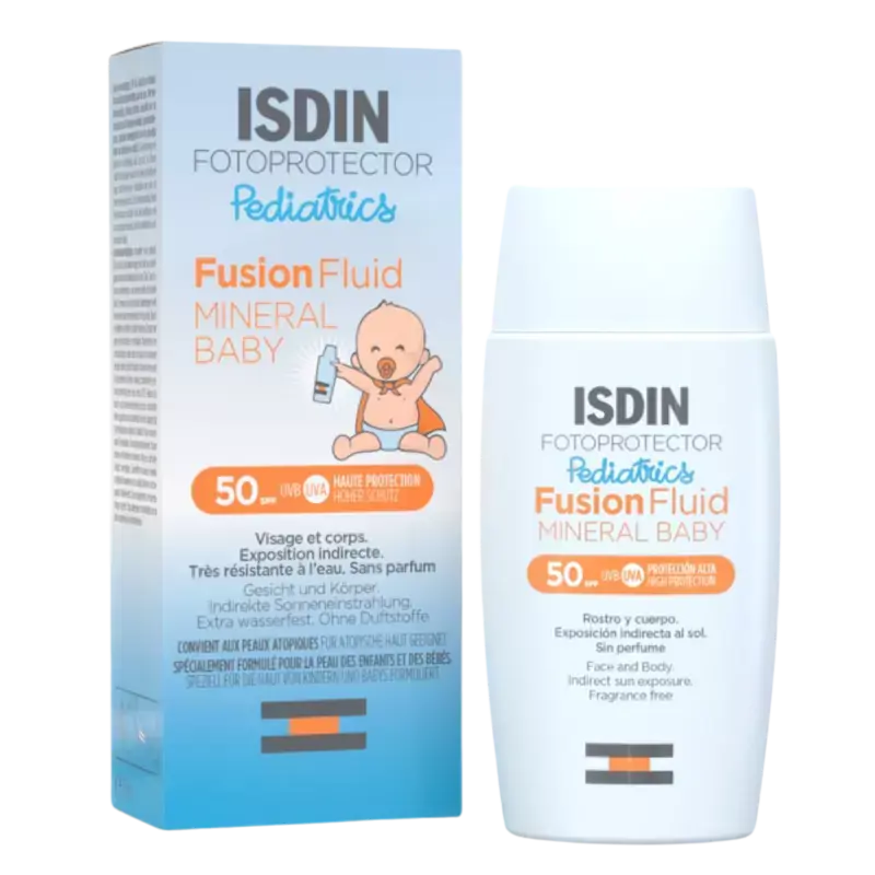 Schneller Versand ISDIN Fotoprotector Pediatrics Fusion Fluid Mineral Baby SPF50+ 50ml