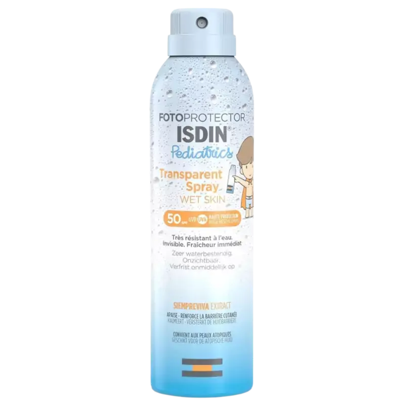 ISDIN Fotoprotector Pediatrics Transparant Spray Wet Skin SPF50+ 250ml Billig