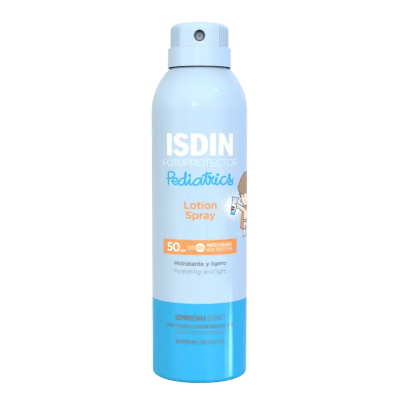 Neue Kollektion ISDIN Fotoprotector Pediatrics Body Lotion Mist SPF50 200ml