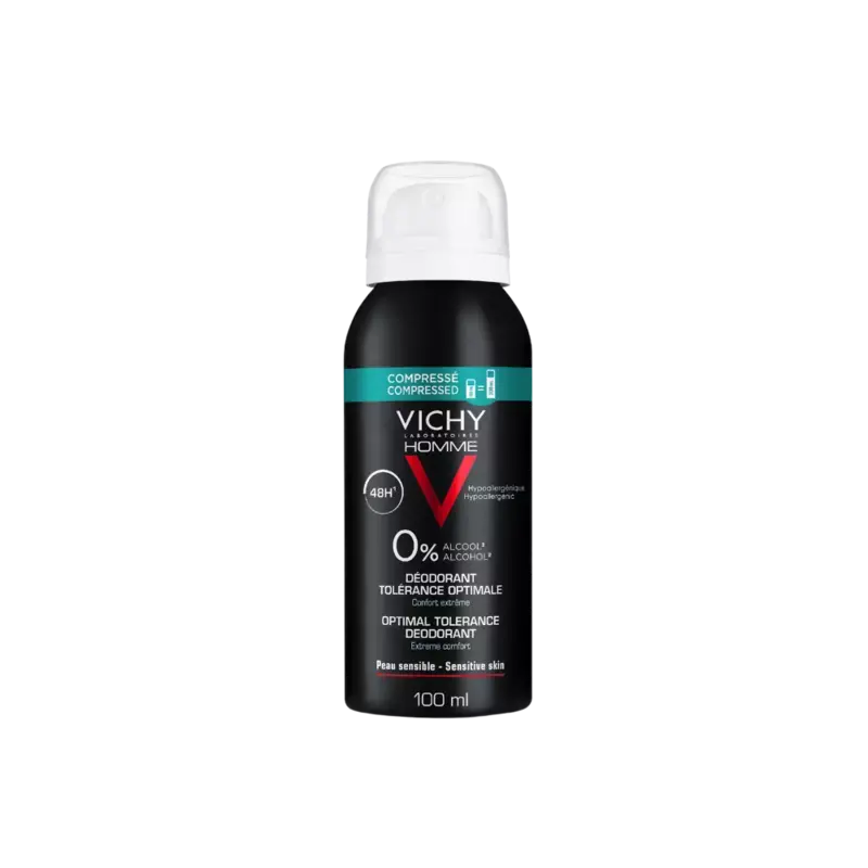 Neue Ware Vichy Homme Optimal Tolerance Deodorant 48hr 100ml