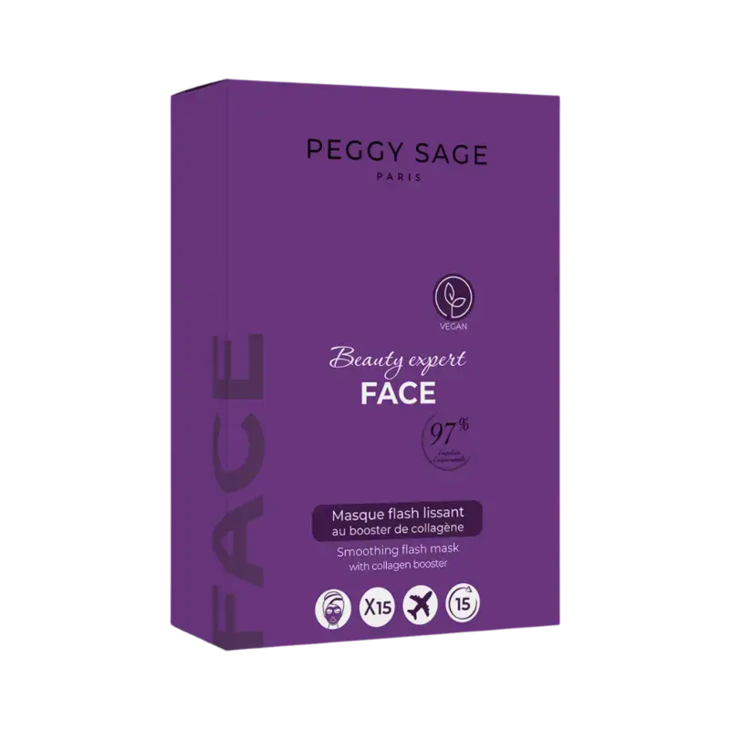 Peggy Sage Beauty Expert Face Smoothing Flash Mask 15pcs - display Mega-Angebot