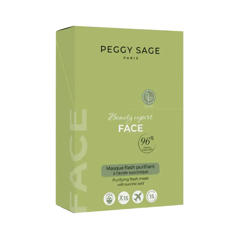 Peggy Sage Beauty Expert Face Purifying Flash Mask 15pcs - display Top-Preis