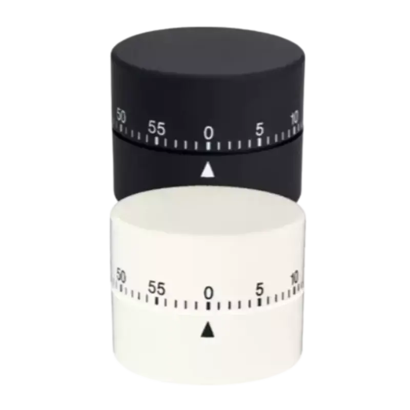 Zertifiziert Efalock Round Mechanical Timer Schwarz