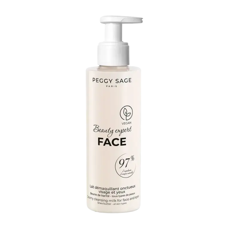 Expressversand Peggy Sage Beauty Expert Face Creamy Cleansing Milk For Face And Eyes - Shea Butter All Skin Types 200ml