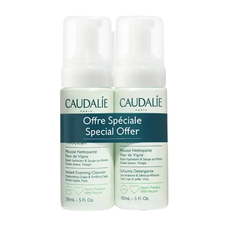 Caudalie Vinoclean Mousse Nettoyante Duo 2x150ml Beliebt