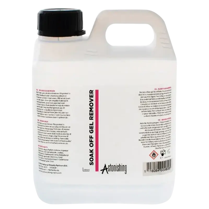 Astonishing Soak Off Gel Remover 1000ml Nur Für Kurze Zeit