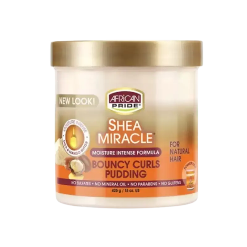 Online Kaufen African Pride Shea Moisture Bouncy Curls Pudding 425gr