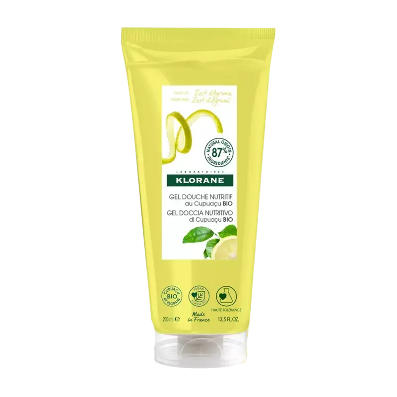 Klorane Nutritive Shower Gel 200ml Citrus Zest Schneller Versand