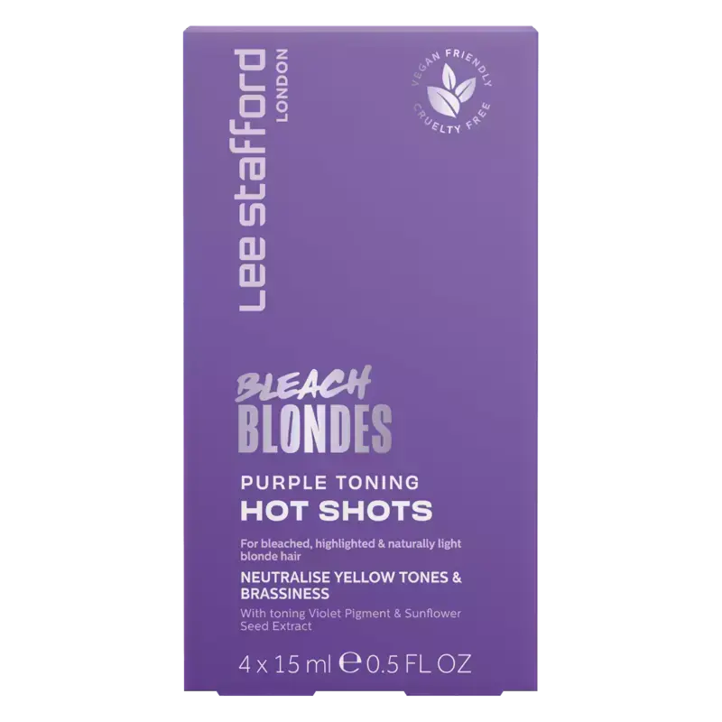 Lee Stafford Bleach Blondes Purple Toning Hot Shot 4x15ml Aktuell