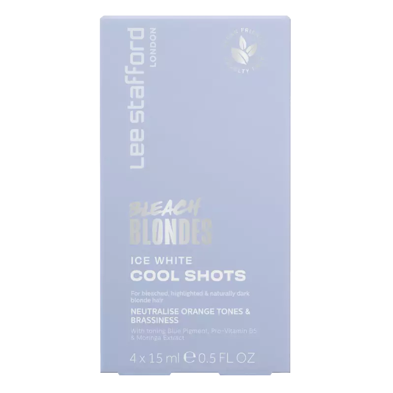 Lee Stafford Bleach Blondes Ice White Cool Shots 4x15ml Neuheit