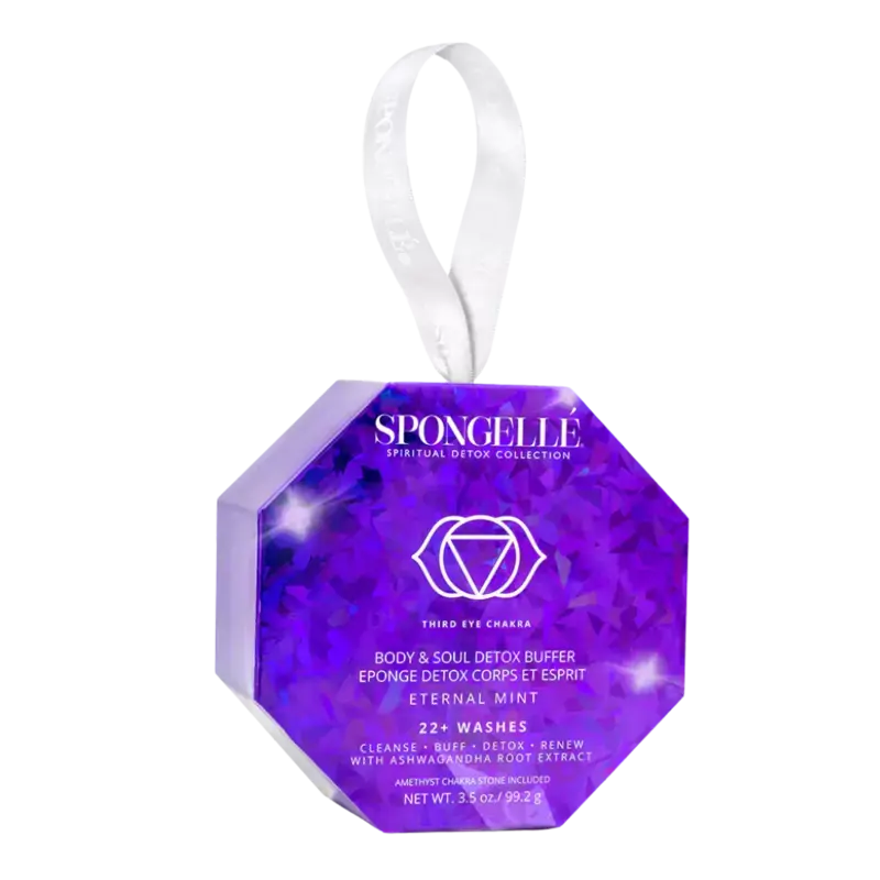 Billig Spongellé Spongelle Spiritual Detox Body Buffer 99.2gr Eternal Mint - Amethyst