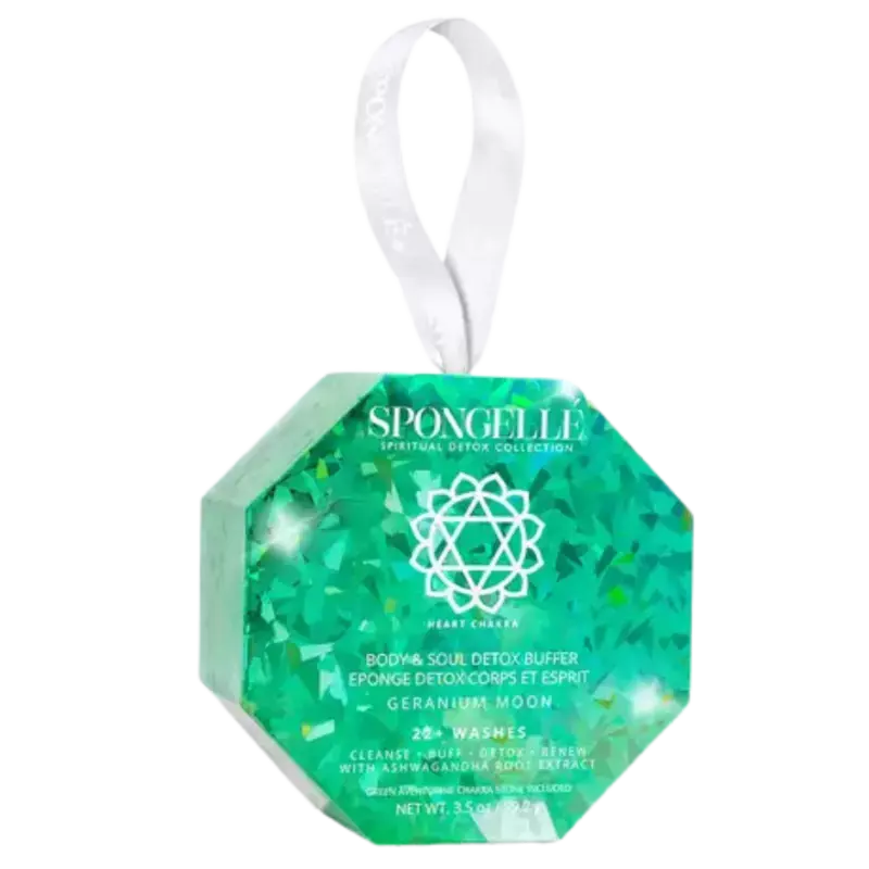 Neue Kollektion Spongellé Spongelle Spiritual Detox Body Buffer 99.2gr Geranium Moon - Green Adventure
