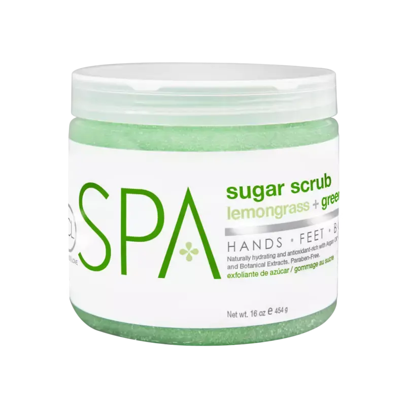 BCL SPA Sugar Scrub 454gr Lemongrass + Green Tea Must-Have
