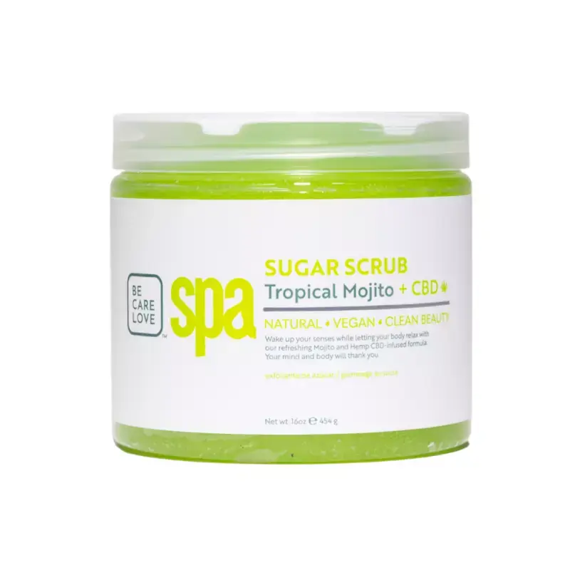 Beliebt BCL SPA Sugar Scrub 454gr Tropical Mojito + CBD