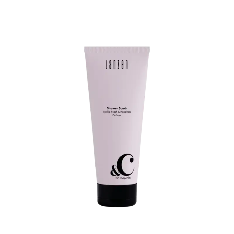 Sale JANZEN Shower Scrub 200ml &C Vanilla, Peach & Happiness