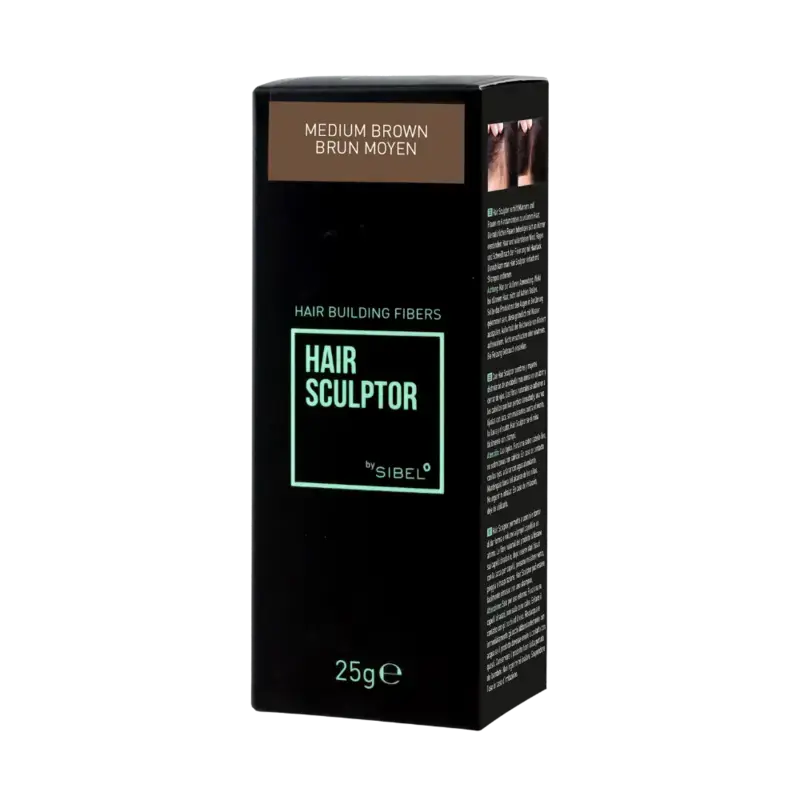 Sibel Hair Sculptor Hair Building Fibers 25g Medium Brown Letzte Chance