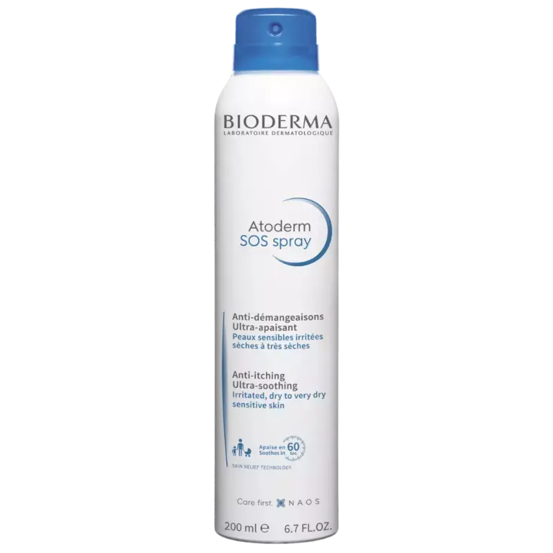Bioderma Atoderm SOS Spray Anti-Itching Ultra Soothing 200ml Highlight