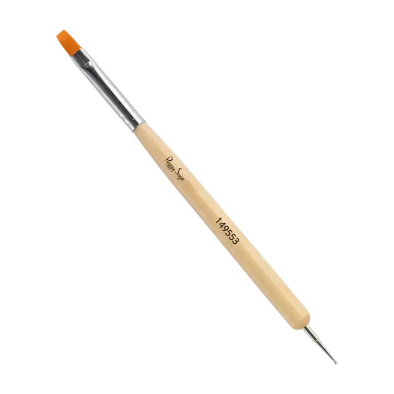 Zertifiziert Peggy Sage 2-in-1 Pensil Brush Flat brush & Marbling Tool 1.5mm