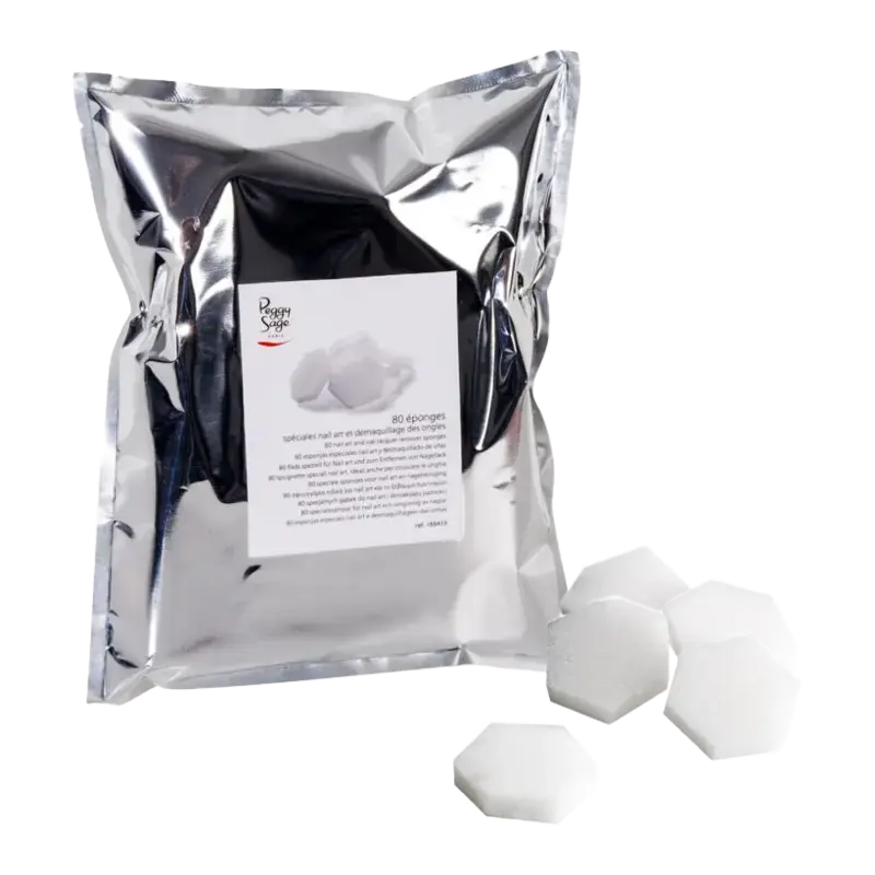 Peggy Sage Special Sponges for Nail Art and Cleansing 80pcs Kracherpreis