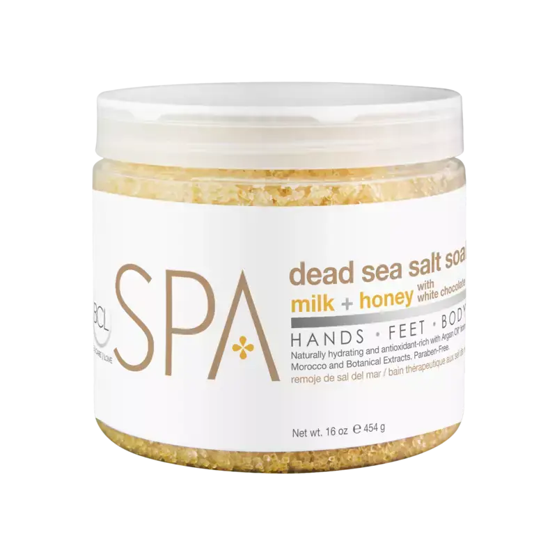 Abverkauf BCL SPA Dead Sea Salt Soak 454gr Milk + Honey w/ White Chocolate