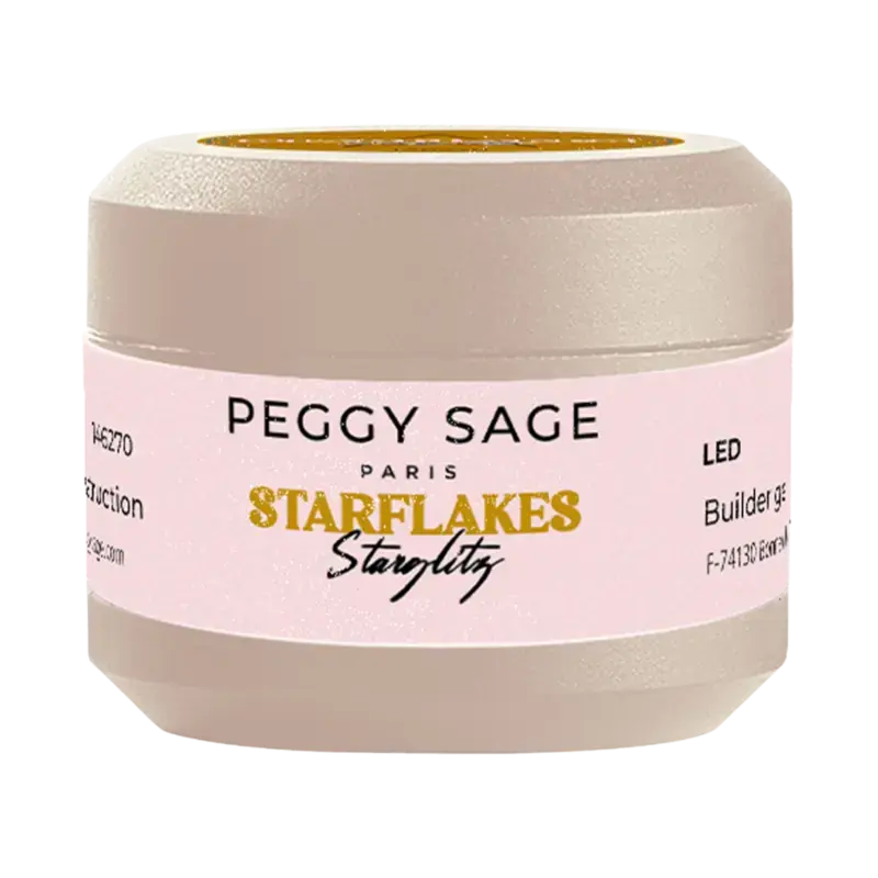 Garantierte Lieferung Peggy Sage Starflakes Builder Gel 15g Starglitz
