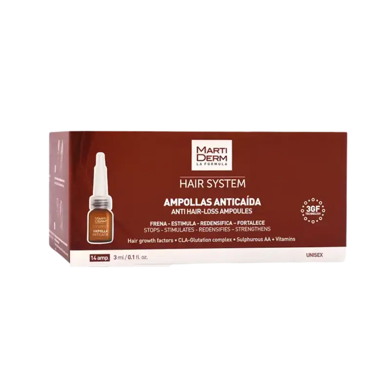 Martiderm Hair System Anti Hair-Loss Ampoules 14x3ml Billig