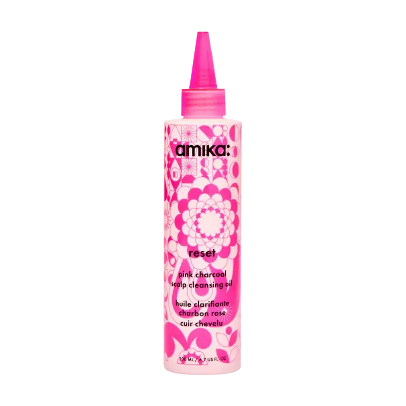 Neue Kollektion Amika Reset Pink Charcoal Scalp Cleansing Oil 200ml