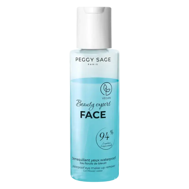 Garantierte Lieferung Peggy Sage Beauty Expert Face Waterproof Eye Make-Up Remover - Cornflower Water 100ml