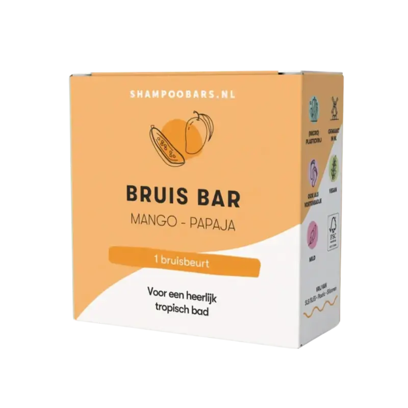Neu Im Sortiment Shampoobars Bruis Bar Mango - Papaja