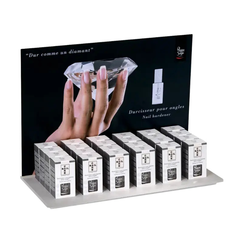 Ausverkauf Peggy Sage Nail Care 24 Express Nail Hardeners Display 24 Express Nail Hardeners - Clear