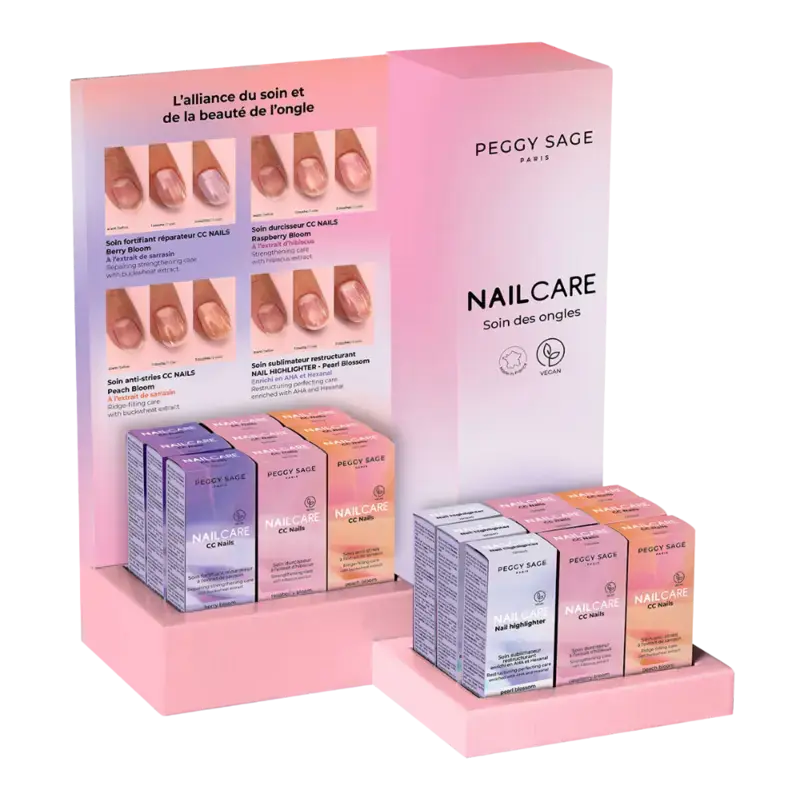 Peggy Sage Spring 2026 Nail Care Display Solange Der Vorrat Reicht