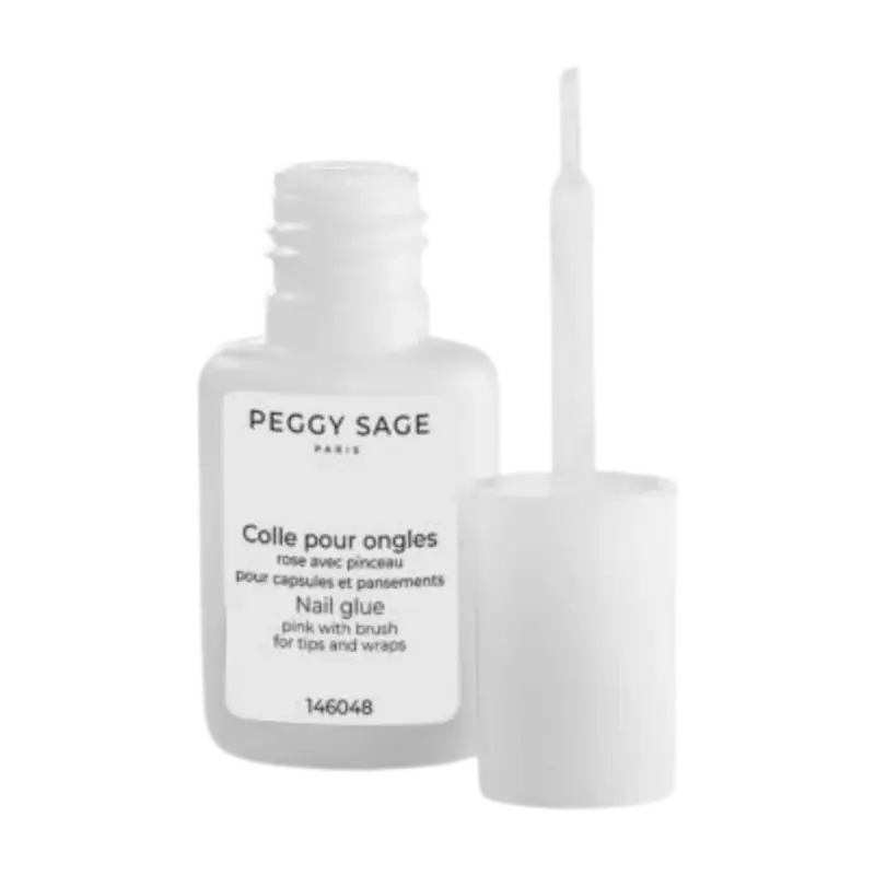 Peggy Sage Pink Nail Glue For Tips And Wraps With Brush 6gr Billig