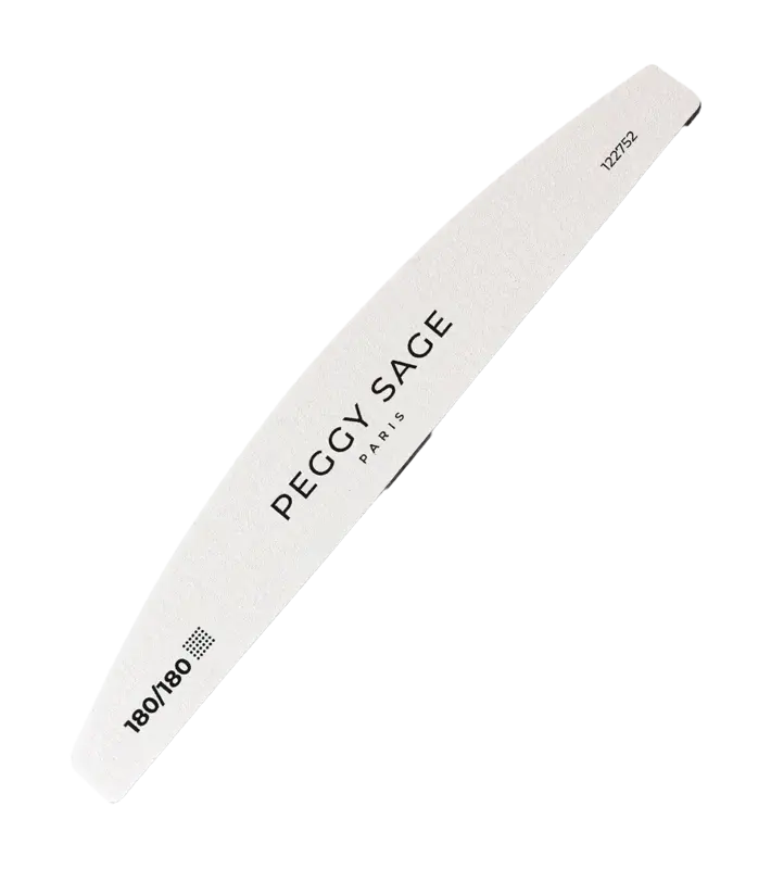 Peggy Sage Halfmoon 2-seitige Nagelfeile 180/180 Bestseller