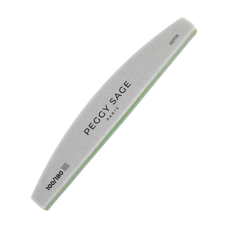 Saisonangebot Peggy Sage Halfmoon 2-seitige Nagelfeile 100/180 - Thick