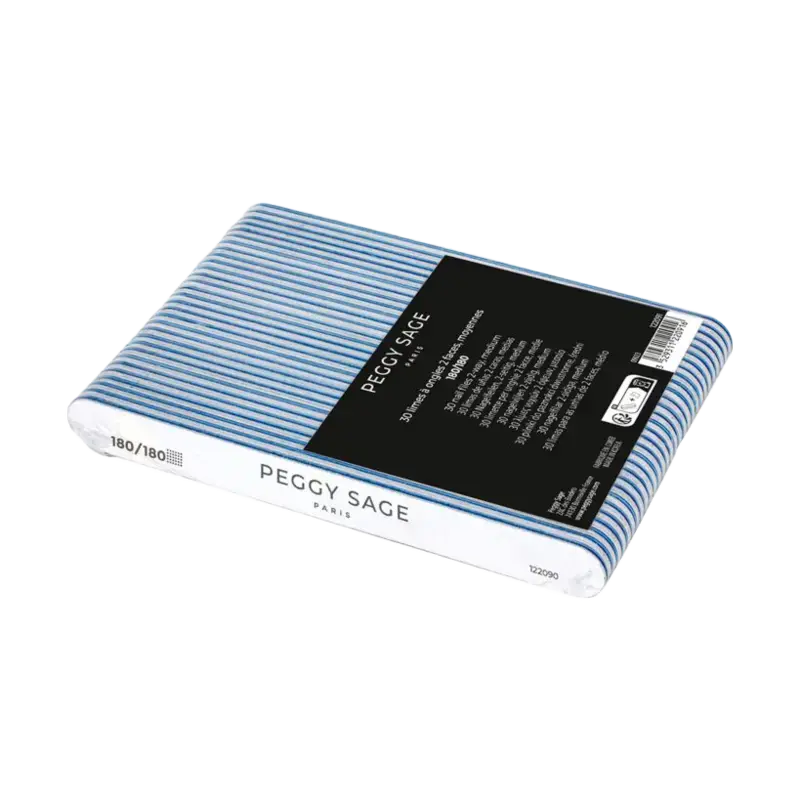 Peggy Sage Washable 2-sided White Nail File 180/180 - 30pcs Sonderaktion