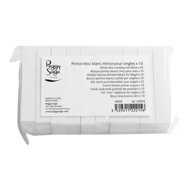 Schnäppchen Peggy Sage White Slim Sanding Nail Blocks 10pcs