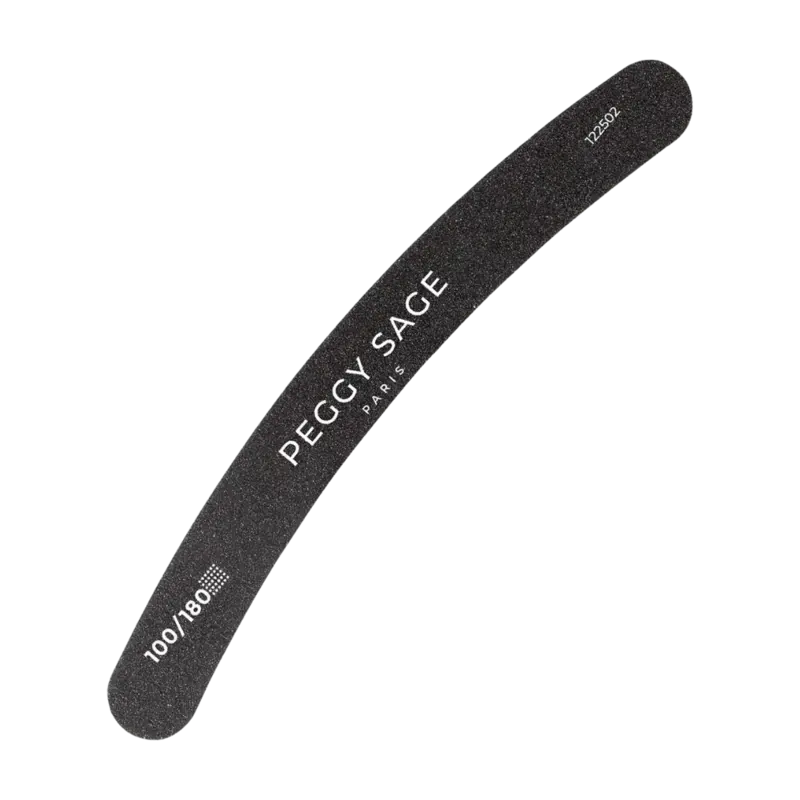 Peggy Sage Washable 2-Way Banana Nail File Black 100/180 1pcs Zertifiziert