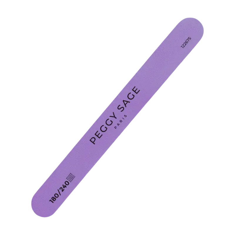 Must-Have Peggy Sage Washable 2-Way Origin Nail File Purple 180/240 1pcs