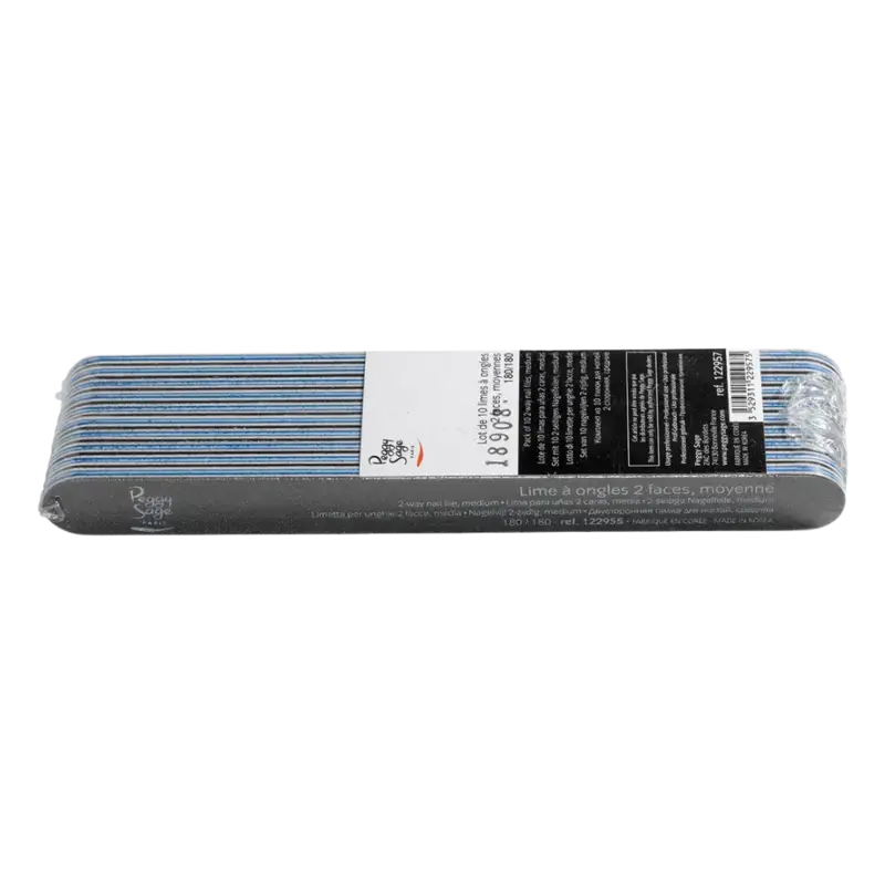 Sichere Zahlung Peggy Sage Washable 2-Way Nail File Black 180/180 10pcs