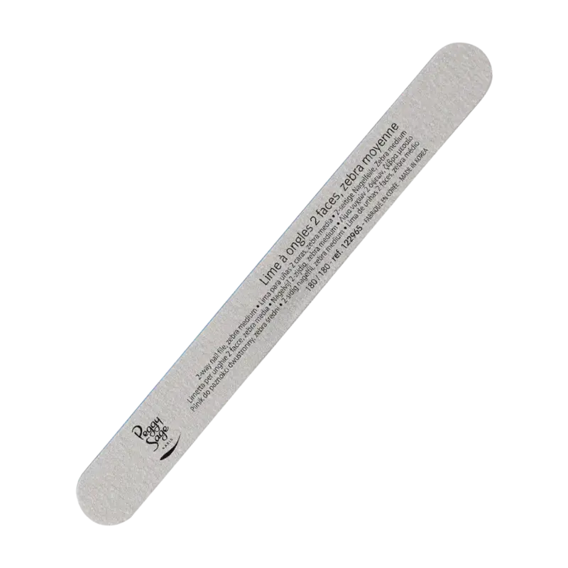 Top-Angebot Peggy Sage Washable 2-Way Nail File Zebra 180/180 1pcs
