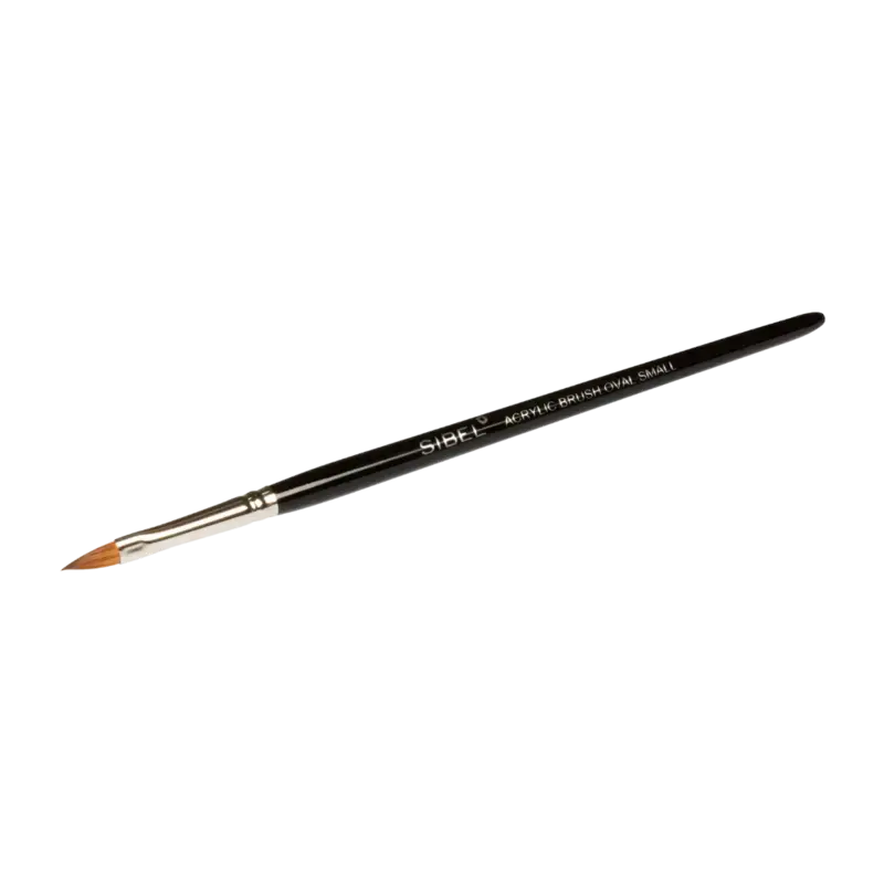 Sibel Acrylic Nail Brush Oval Small Mega-Angebot