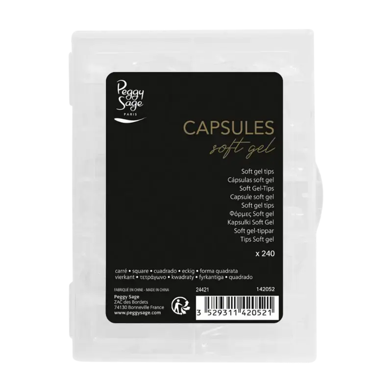 Aktuell Peggy Sage Soft Gel Tips 240pcs Square