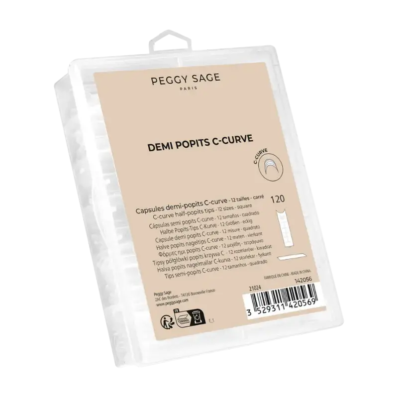 Kracherpreis Peggy Sage C-Curve Half-Popits Square Tips 120pcs