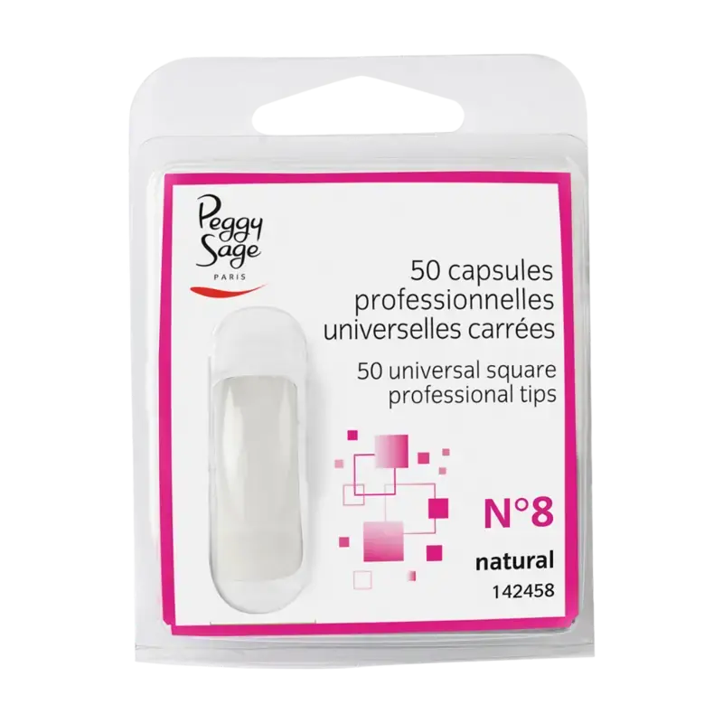 Peggy Sage Universal Square Tips N°8 50pcs Heißes Angebot