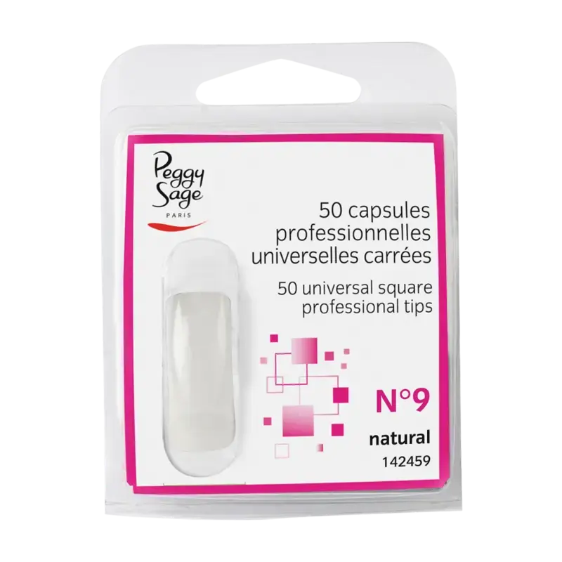 Highlight Peggy Sage Universal Square Professional Tips N°9 50pcs